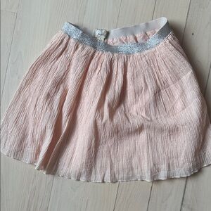Polarn O. Pyret Pink Skirt with Silver Waistband